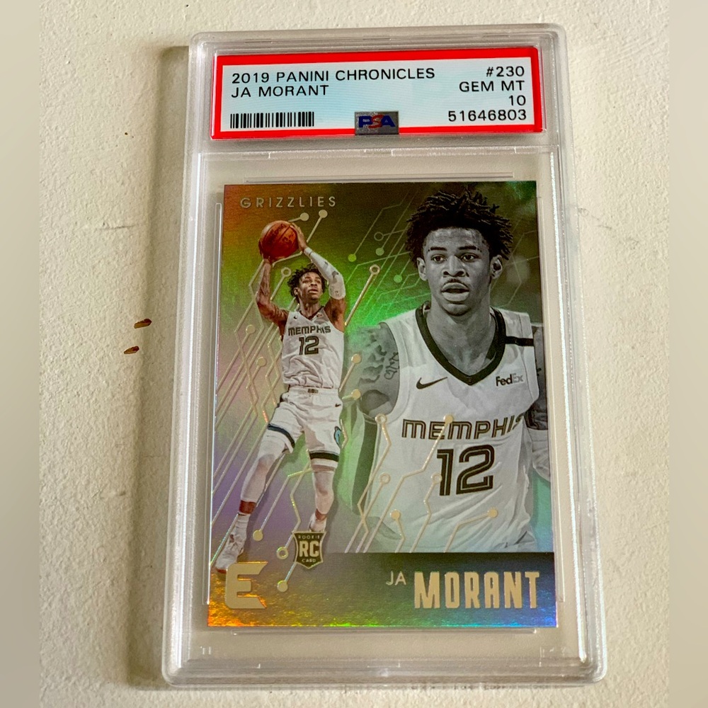 Ja Morant 2019 Panini Chronicles Rookie Card PSA 10 Gem